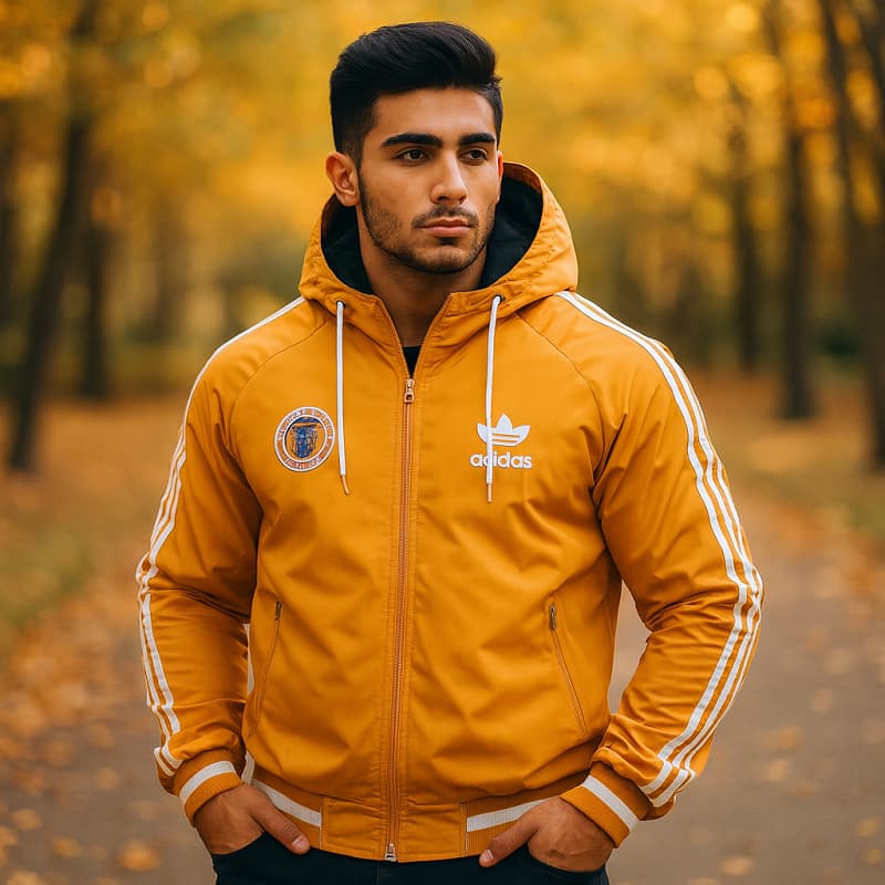 کاپشن مردانه زرد آدیداس مدل Kameron